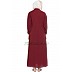 Front open abaya- Maroon Front open abaya- Maroon